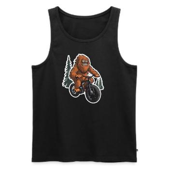 Sasquatch BMX - Männer Premium Bio Tank Top - Schwarz - Vorne - AI Model Male 178 light (178cm)
