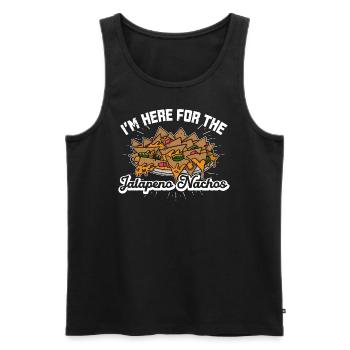 Nachos Jalapenos Mexico Cheese Mexican cuisine - Männer Premium Bio Tank Top - Schwarz - Vorne - AI Model Male 178 light (178cm)