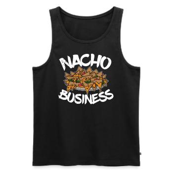 Nachos Jalapenos melted Cheese Mexico Mexican - Männer Premium Bio Tank Top - Schwarz - Vorne - Michal (187cm)