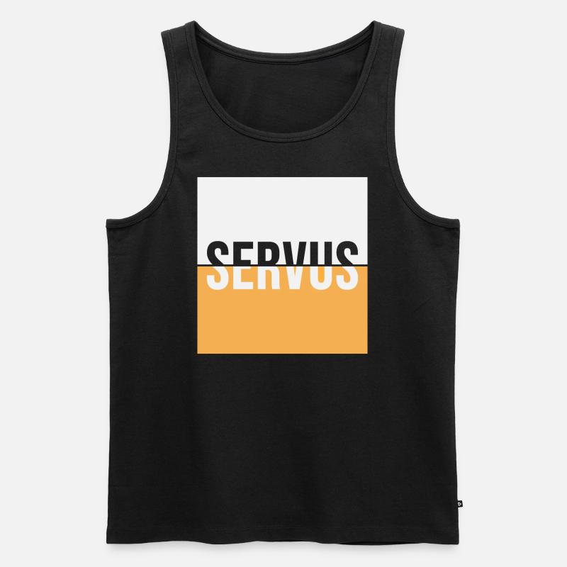 Srvus - Männer Premium Bio Tank Top - Schwarz