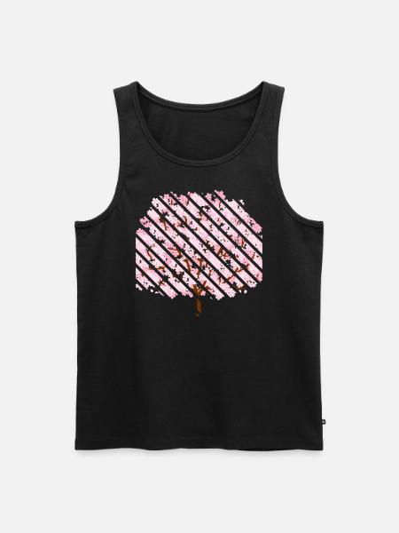 Cherry blossom in spring - Men's Premium Organic Tank Top - black
