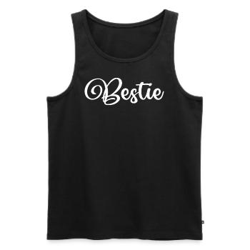 Bête, meilleur ami, amis pour la vie, affection - Débardeur bio Premium Homme - noir - Devant - AI Model Male 178 light (178cm)