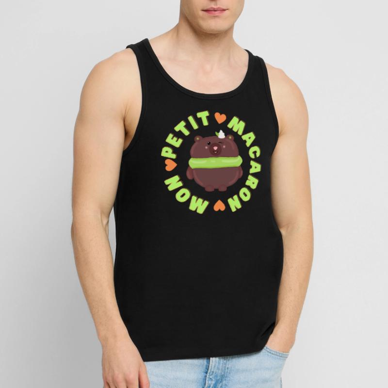 mon petit macaron bear Men's Premium Organic Tank Top