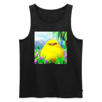 grumpie chick das Originale - Männer Premium Bio Tank Top - Schwarz - Vorne - Michal (187cm)