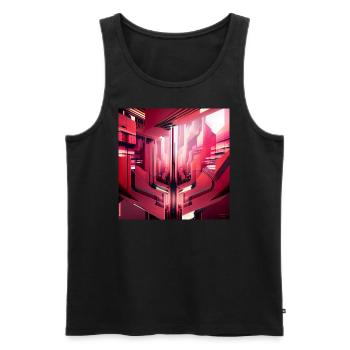 Deep inside the Brain - Männer Premium Bio Tank Top - Schwarz - Vorne - AI Model Male 178 light (178cm)