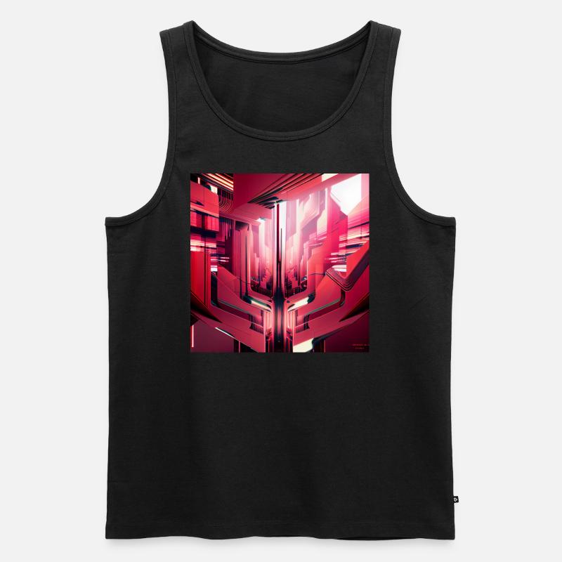 Deep inside the Brain - Männer Premium Bio Tank Top - Schwarz