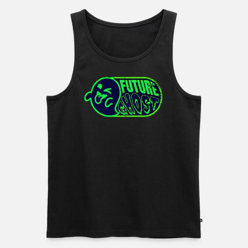 Future Ghost - Männer Premium Bio Tank Top - Schwarz