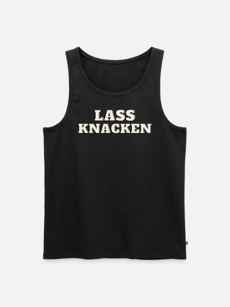 Lass Knacken - Männer Premium Bio Tank Top - Schwarz