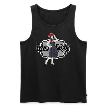 Schwarzwald // Bollenhut - Männer Premium Bio Tank Top - Schwarz - Vorne - Michal (187cm)
