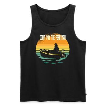 dont pay the ferriman - Männer Premium Bio Tank Top - Schwarz - Vorne - AI Model Male 178 light (178cm)