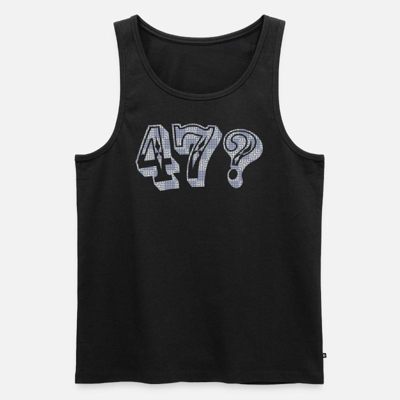47? - Männer Premium Bio Tank Top - Schwarz