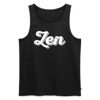 Zen - Débardeur bio Premium Homme - noir - Devant - Michal (187cm)