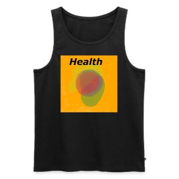 Health - Männer Premium Bio Tank Top - Schwarz - Vorne - Michal (187cm)