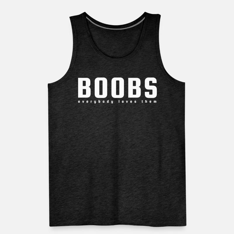 Boobs Men's Premium Organic Tank Top