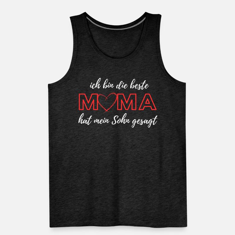 Liebevolles Mutter Kind Shirt Muttertag Geschenk Männer Premium Bio Tank Top