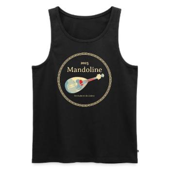 Mandoline Instrument des Jahres 2023 - Männer Premium Bio Tank Top - Schwarz - Vorne - Michal (187cm)