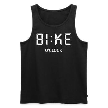 Vélo VTT Route Roue d’horlogerie - Débardeur bio Premium Homme - noir - Devant - Michal (187cm)