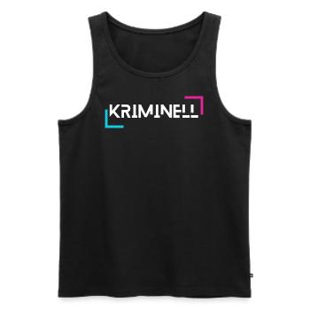 Kriminell T Shirt - Männer Premium Bio Tank Top - Schwarz - Vorne - Michal (187cm)