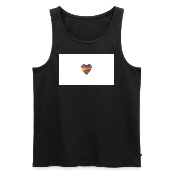 Design ohne Titel - Männer Premium Bio Tank Top - Schwarz - Vorne - Michal (187cm)