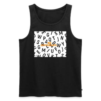 Be different - Männer Premium Bio Tank Top - Schwarz - Vorne - Michal (187cm)