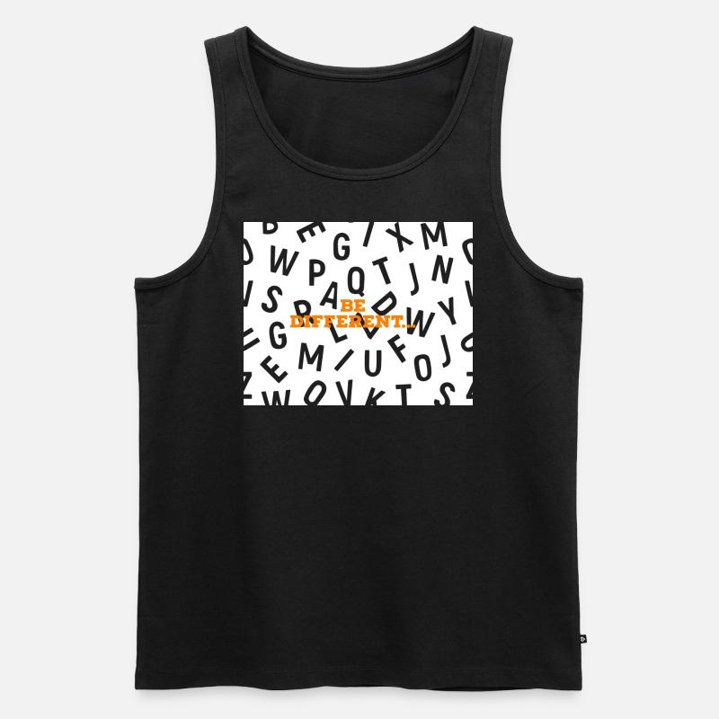 Be different - Männer Premium Bio Tank Top - Schwarz
