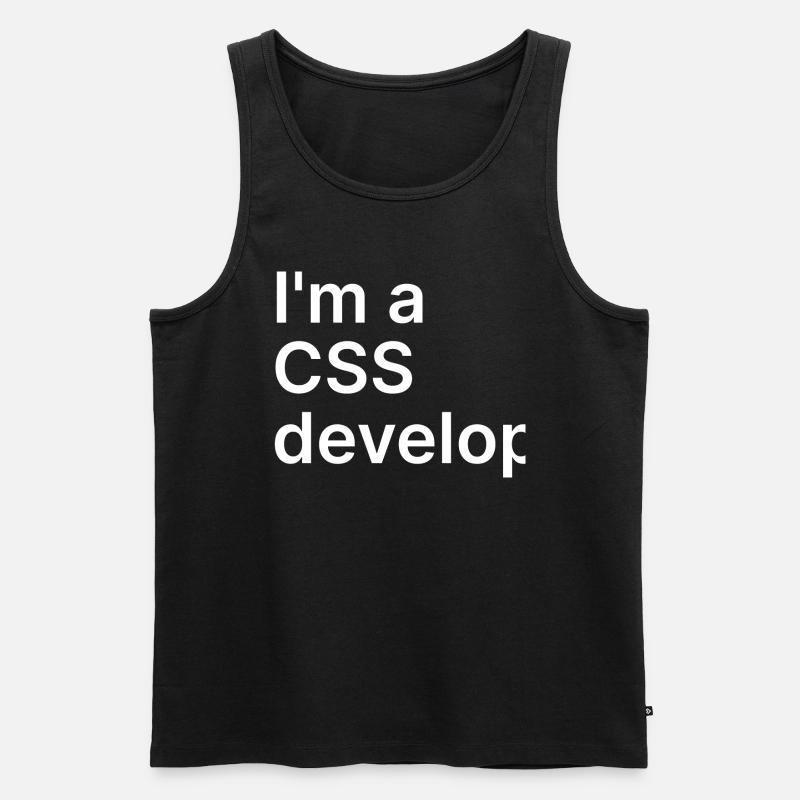 I'm a CSS developer - Men's Premium Organic Tank Top - black