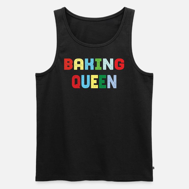 Baking Queen - Männer Premium Bio Tank Top - Schwarz