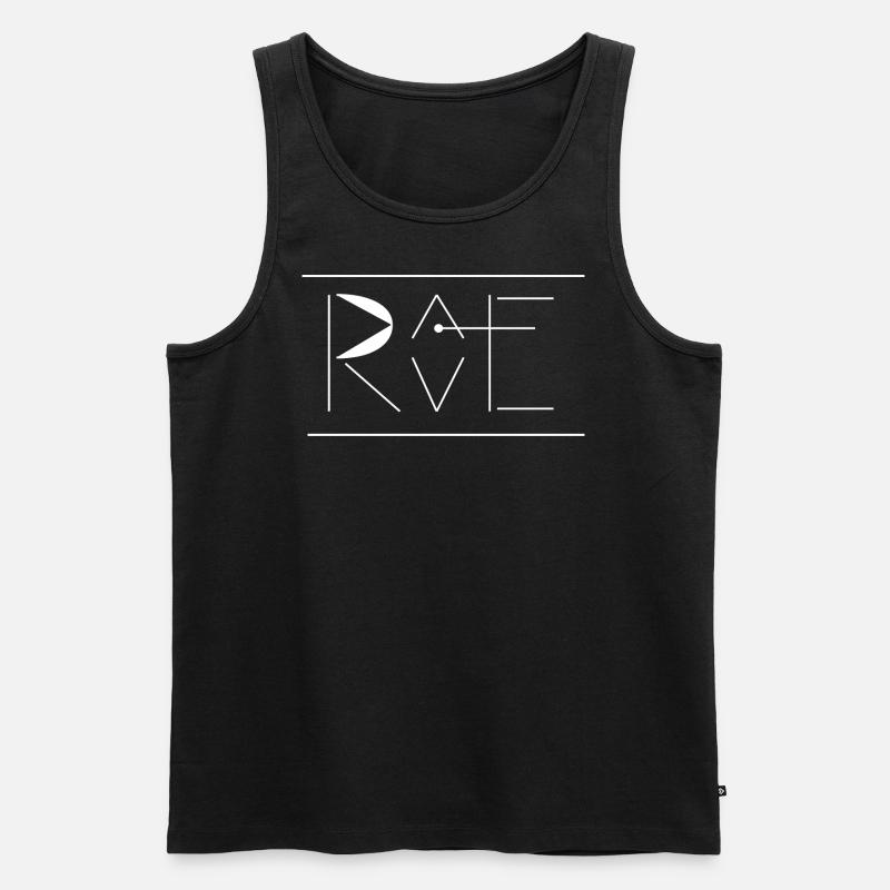 RAVE - Männer Premium Bio Tank Top - Schwarz