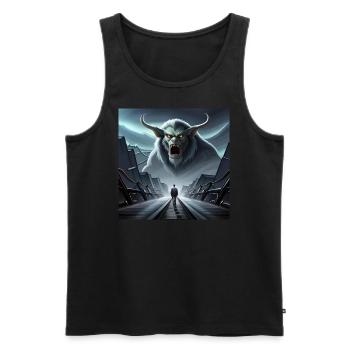 Brillante Design für jegliche Art von Kleidung - Männer Premium Bio Tank Top - Schwarz - Vorne - AI Model Male 178 light (178cm)