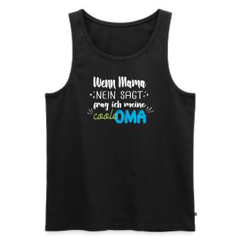 Babysprüche - Männer Premium Bio Tank Top - Schwarz - Vorne - Michal (187cm)