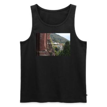 In love with Heidelberg - Männer Premium Bio Tank Top - Schwarz - Vorne - Michal (187cm)