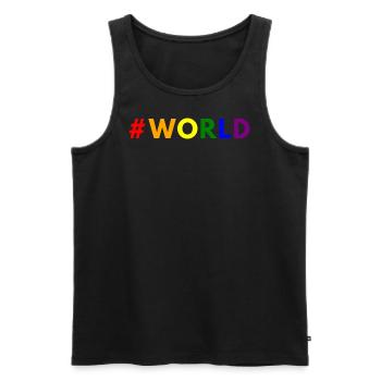 LGBTQ Love is Love Diversity Pride Pride World World - Men's Premium Organic Tank Top - black - Front - AI Model Male 178 light (178cm)