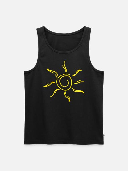 Sonnenschein - Männer Premium Bio Tank Top - Schwarz