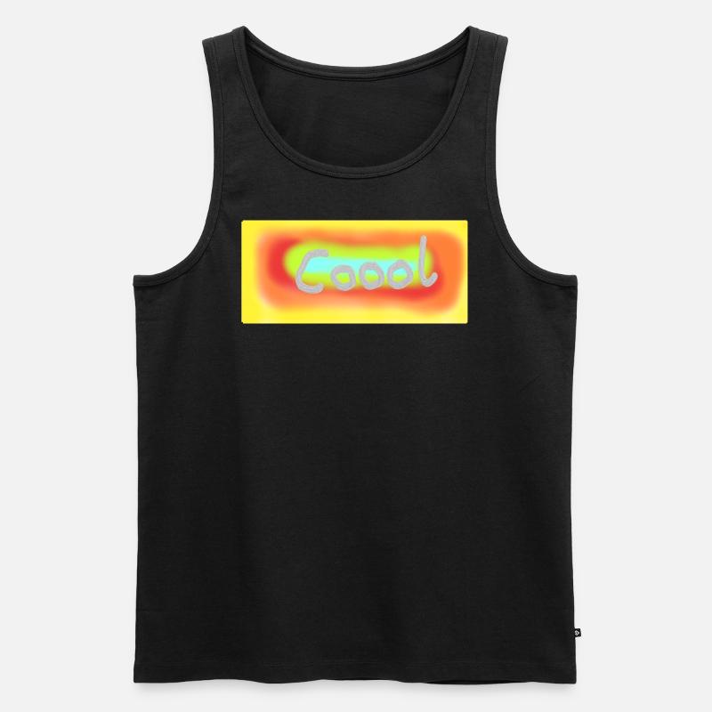 Coool - Männer Premium Bio Tank Top - Schwarz