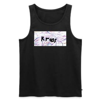krass - Männer Premium Bio Tank Top - Schwarz - Vorne - Michal (187cm)