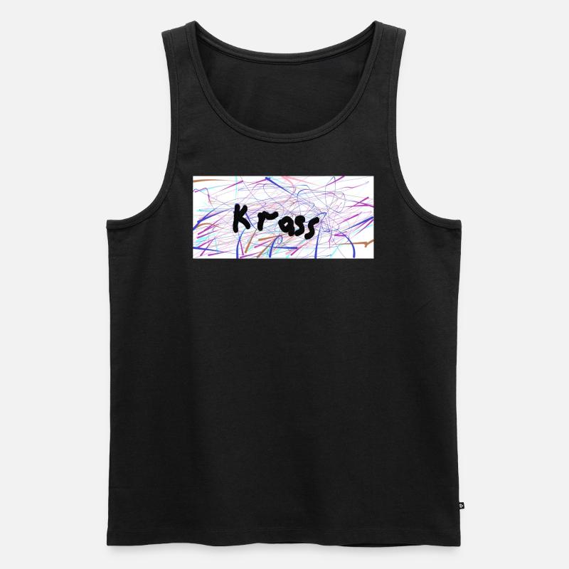 krass - Männer Premium Bio Tank Top - Schwarz