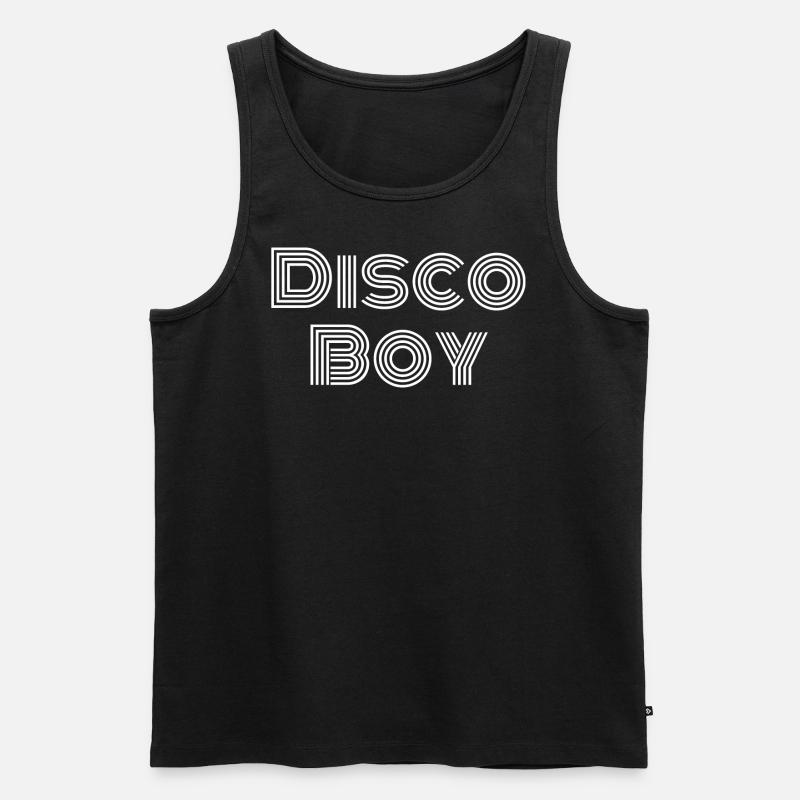 Disco Boy - Männer Premium Bio Tank Top - Schwarz