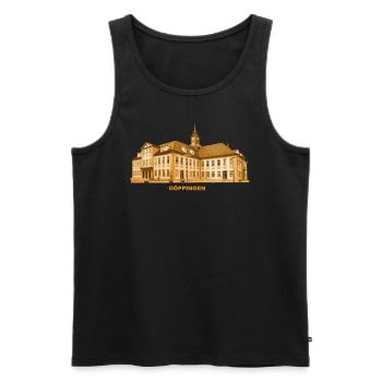 Göppingen Rathaus Baden-Württemberg - Männer Premium Bio Tank Top - Schwarz - Vorne - Michal (187cm)