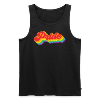 Pride | LGBTQIA+ | Show some love - Men's Premium Organic Tank Top - black - Front - Michal (187cm)