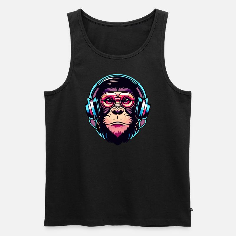 Space Ape - Beyond - Männer Premium Bio Tank Top - Schwarz
