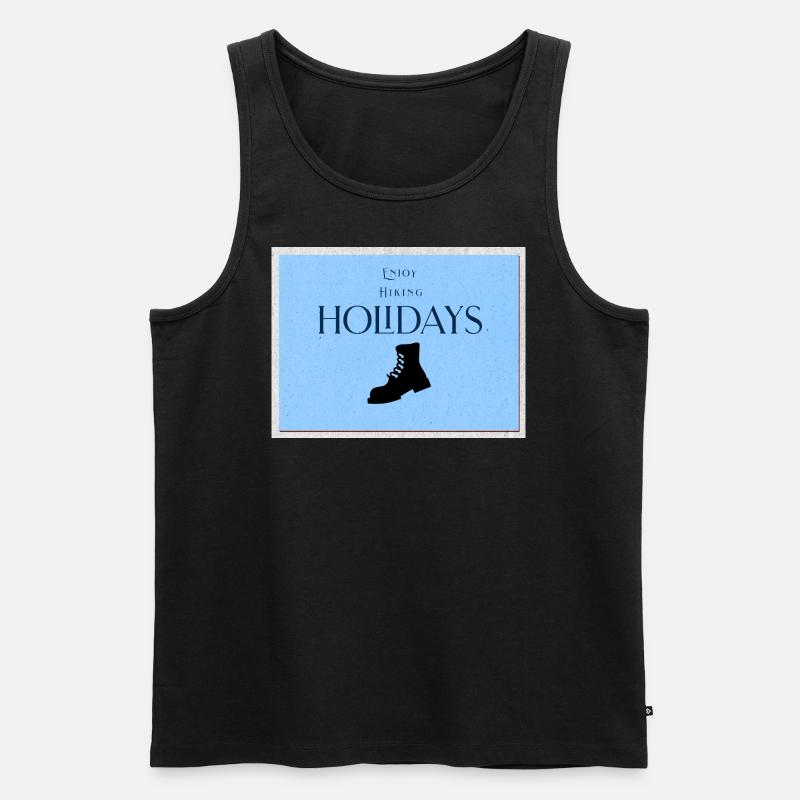 Vacances de randonnée - Débardeur bio Premium Homme - noir
