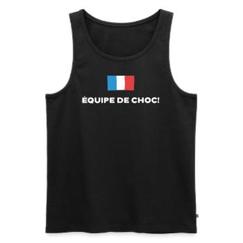 Weltmeisterschaft Frankreich - Männer Premium Bio Tank Top - Schwarz - Vorne - Michal (187cm)
