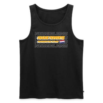Frauen Weltmeisterschaft 2023 Fußball Niederlande - Männer Premium Bio Tank Top - Schwarz - Vorne - Michal (187cm)