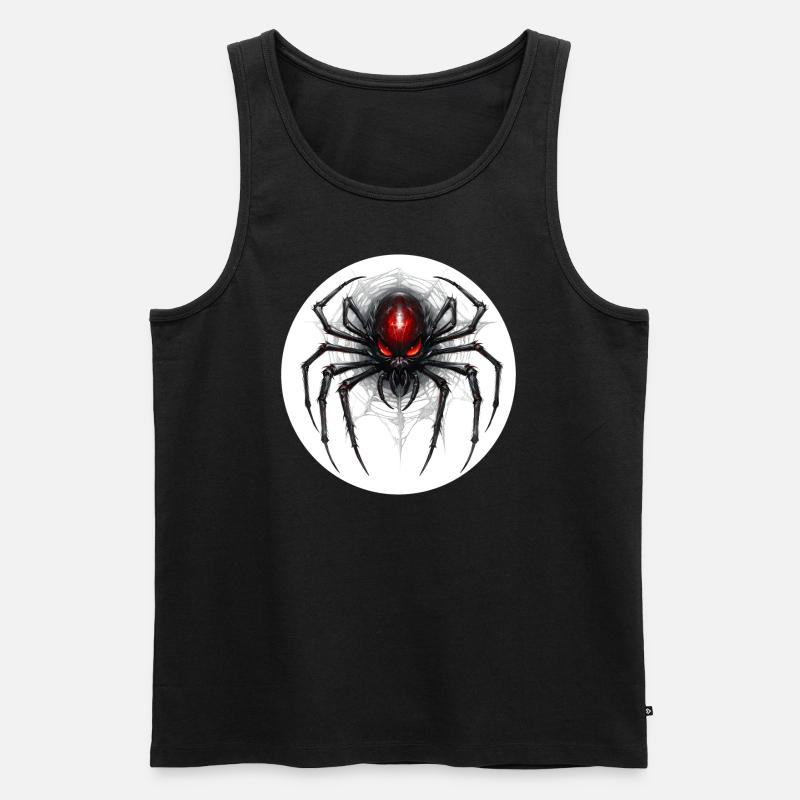 Spider - Männer Premium Bio Tank Top - Schwarz