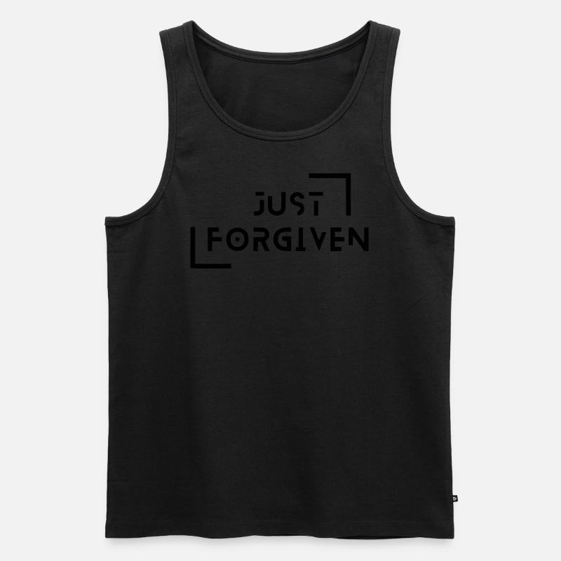 Just Forgiven - Männer Premium Bio Tank Top - Schwarz