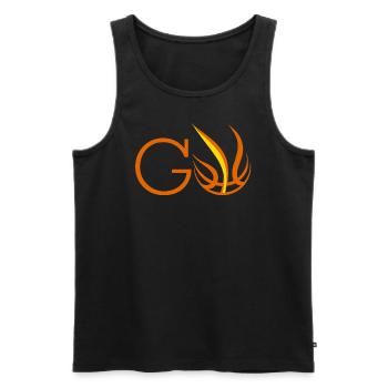 stylische Basketball Shirts, Hoodies,shorts,Caps.. - Männer Premium Bio Tank Top - Schwarz - Vorne - AI Model Male 178 light (178cm)