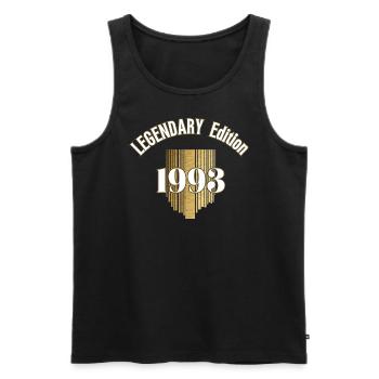 Legendary 1993 - Men's Premium Organic Tank Top - black - Front - Michal (187cm)