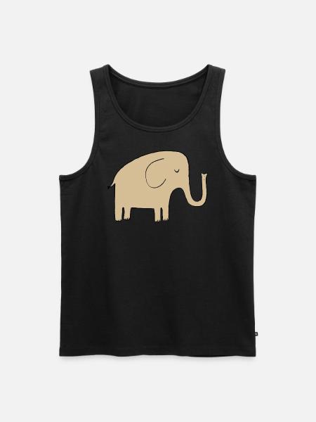 Elephant - Men's Premium Organic Tank Top - black