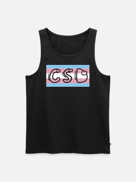 Trans Pride Flag CSD - Men's Premium Organic Tank Top - black