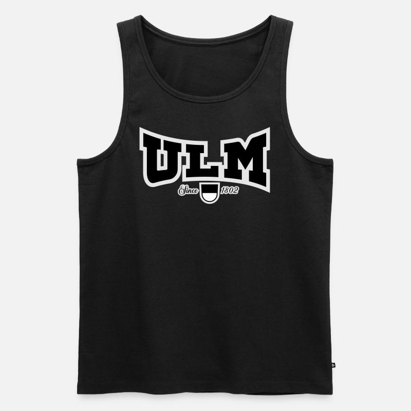 ULM - Männer Premium Bio Tank Top - Schwarz